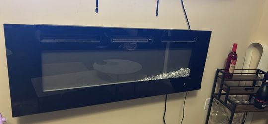 Wall-Mounted Electric Fireplace