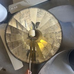 Antique Glass Wall Sconce 