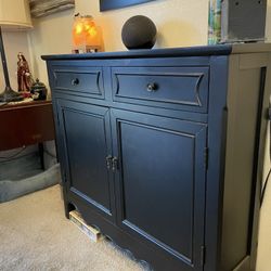 Black storage cabinet/dresser/console table