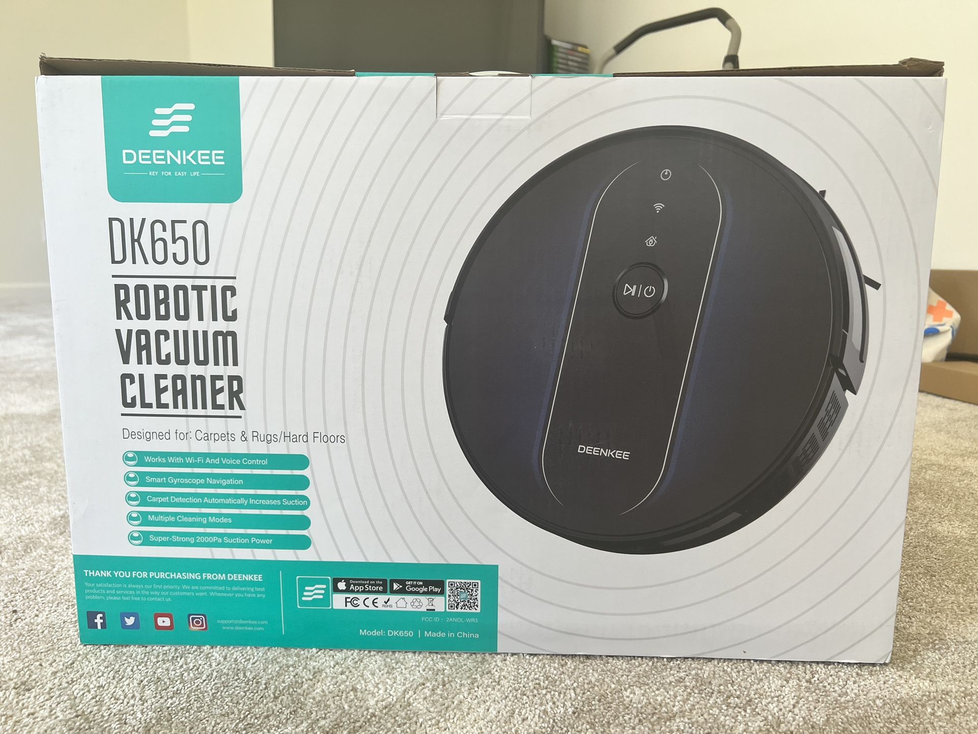 Deenkee Dk650 Robotic Vacuum Cleaner