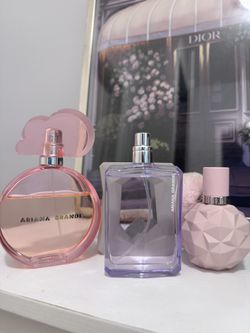 Ariana Grande Perfume Bundle – Cloud Pink, God Is a Woman & Thank U, Next – Mostly Full