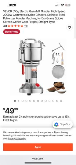 Electric Grain Mill Grinder