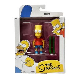 Jakks Pacific Bart Simpson The Simpsons Series Action Figure Skateboard
