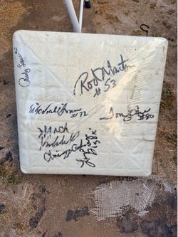 Riders Autographed Plate