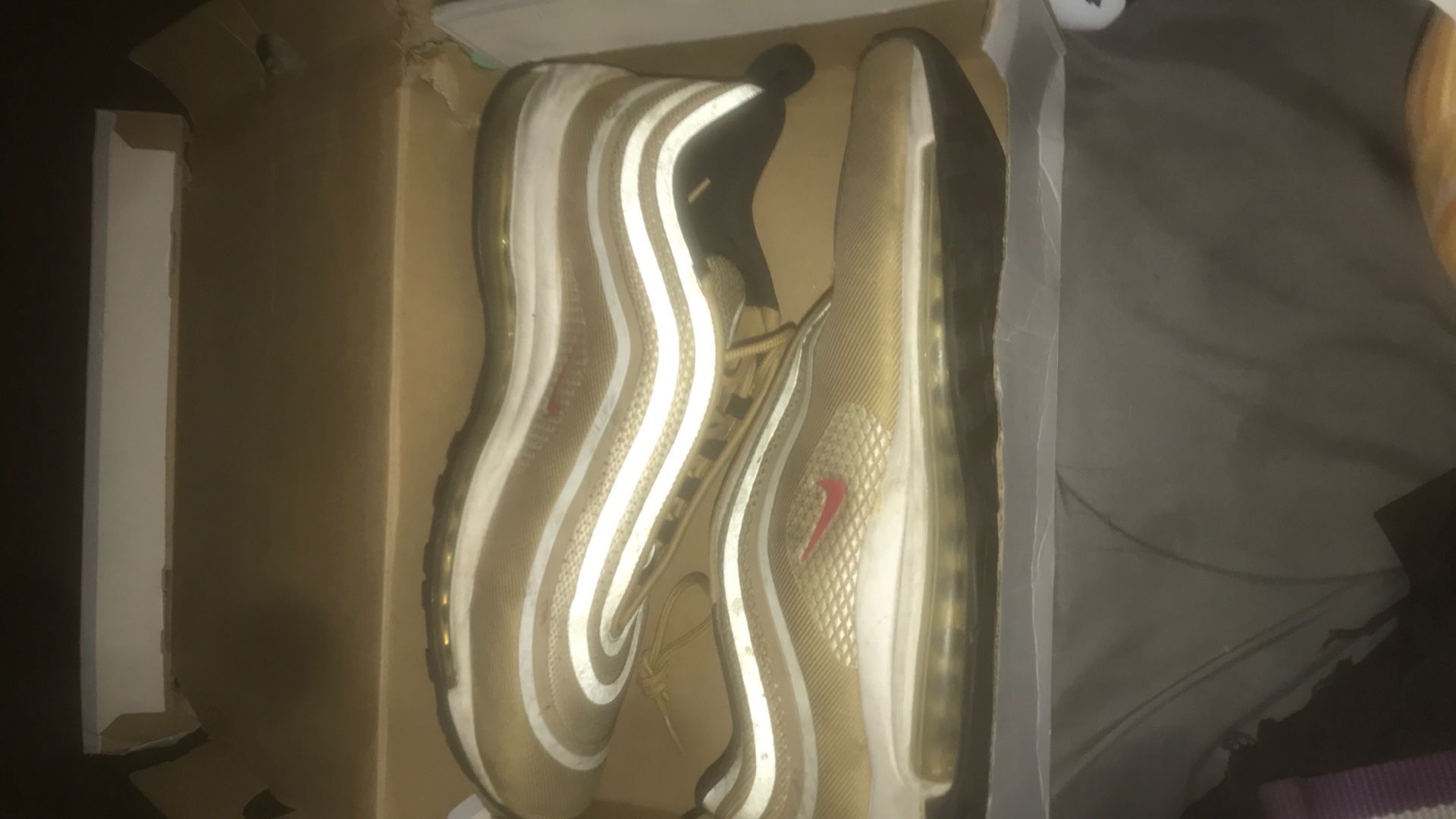 Airmaxs 97s Tan/cream White