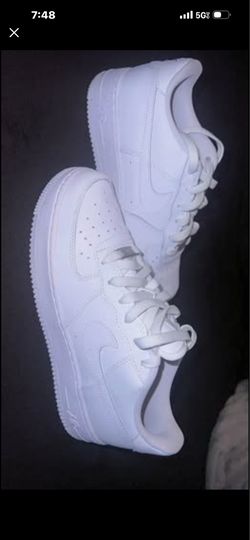 White Airforce 1 - Size 7Y