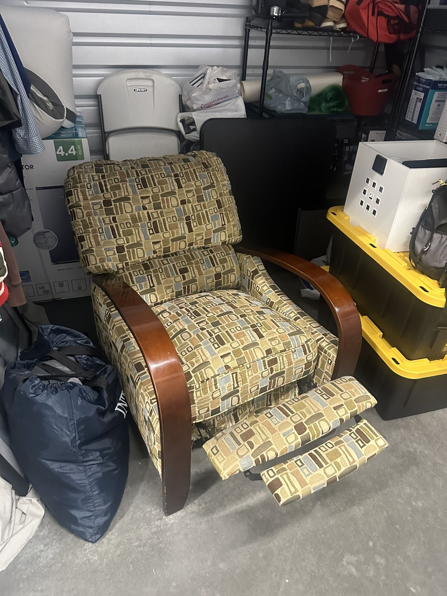 Wood Arm Lazy Boy Recliner