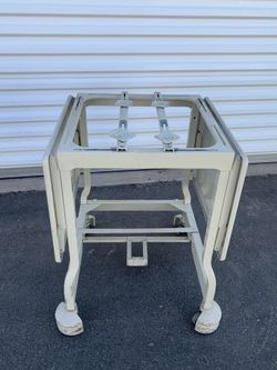 Vintage Metal Typewriter Table