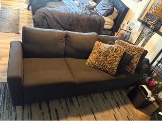 Navy blue sofa