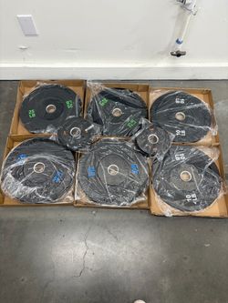 NEW 170 lbs Weight Plate Set, Bumper Plates for Bench Squat