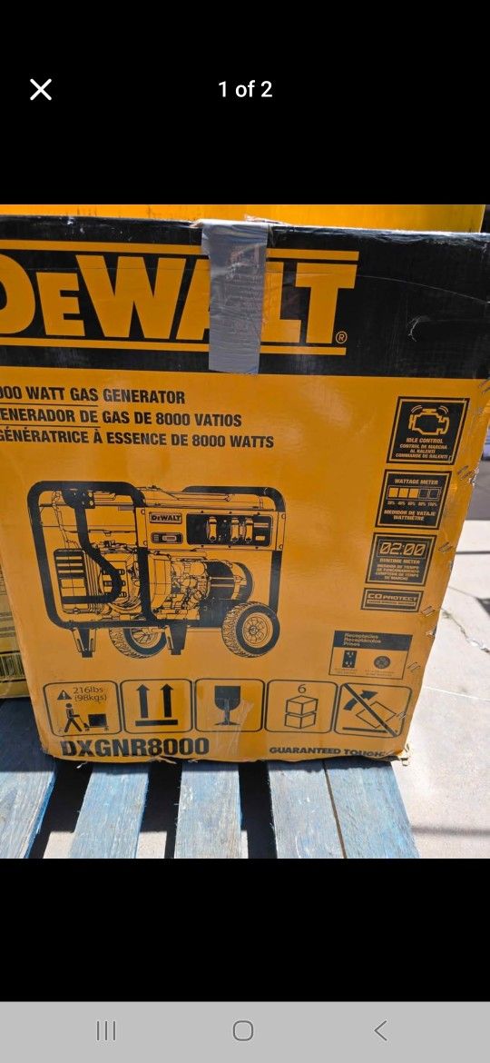 Dewalt 8000 Watt Gas Generator