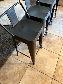 Metal bar stools
