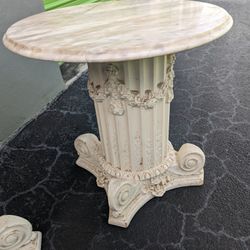 Vintage  Marble Top End Tables 