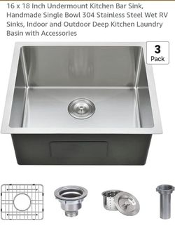 16X18 KITCHEN BAR SINK