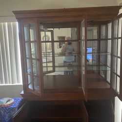 Display Cabinet, Vitrine, Art Deco, Wood