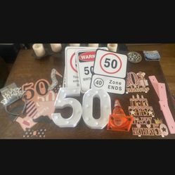 50th birthday party supplies