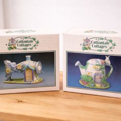 Vintage Cottontale Cottages Easter Village Set (2 Pieces) w/ Boxes