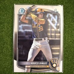 Topps Chrome Marco Dinges MLB Baseball Card