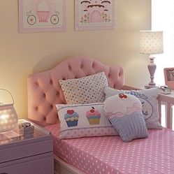 Pink Velvet Bedboard