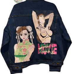 Vintage Street fighter the animated movie chun li anime jacket rare shirt tee    