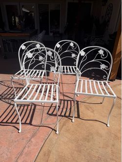 Vintage Wrought Iron Chairs