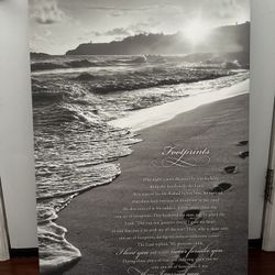 Footprints In The Sand Canvas 