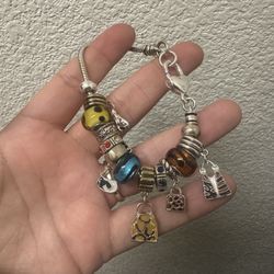 Pandora Style Charm Bracelet