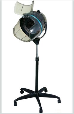 Stand Up Hair Dryer 1300W Adjustable Floor Hooded Bonnet Hair Dryers with Rolling Wheels Professional Salon Equipment for Beauty Home Hair Drying