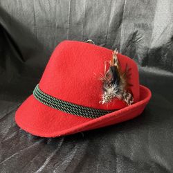 Oktoberfest German Hat, Red