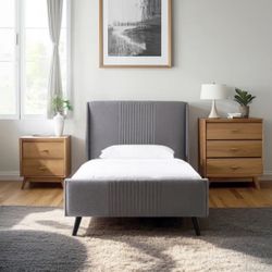 Twin Bed Frame With Mattress 