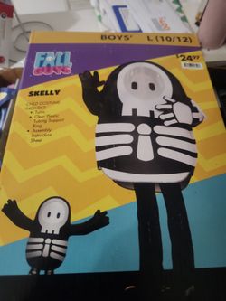 Fall Guys Skelly Boys Halloween Costume Size L (10/12)