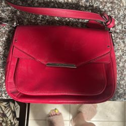 New Red Leather Coach Purse 