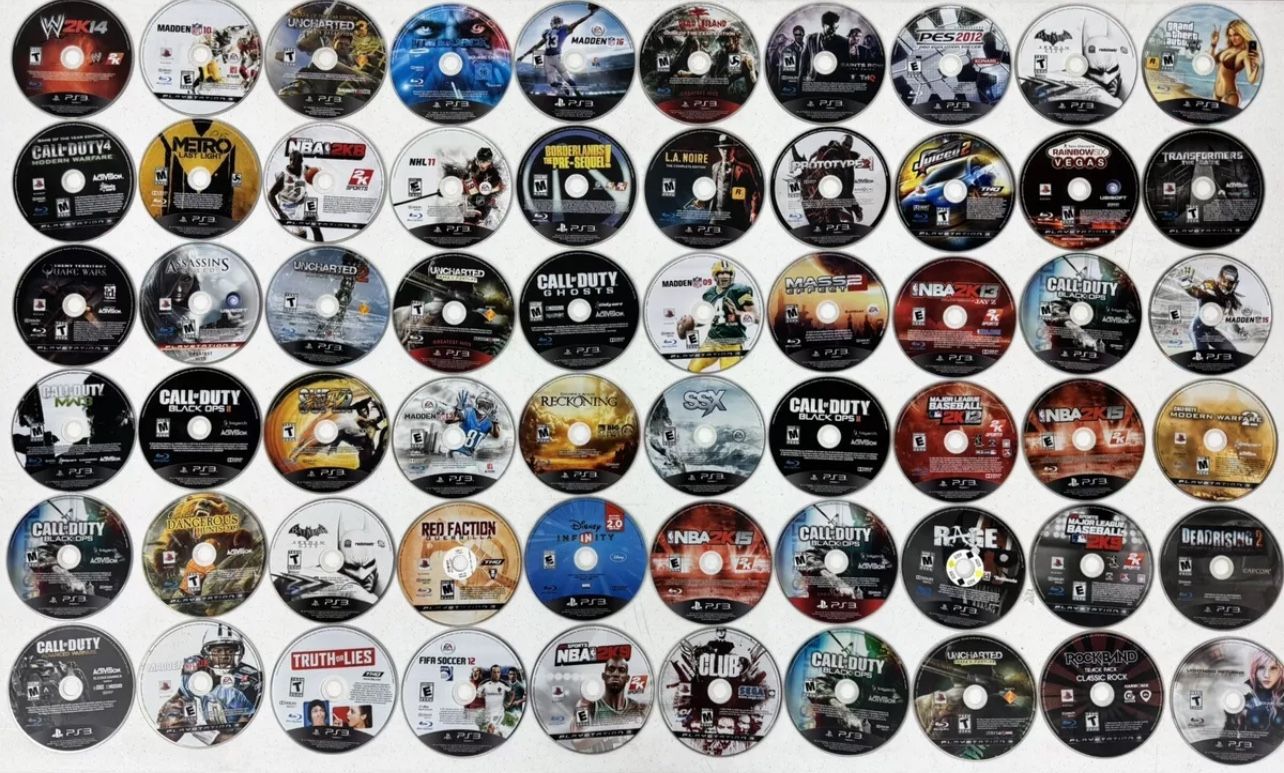 Lot of 104 PS3 Game Discs