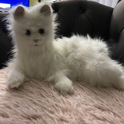 Interactive Toy FurReal Friends Lulu My Cuddling White Cat Companion Realistic Lifelike Toy