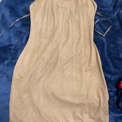 January Brown Tight Dress 