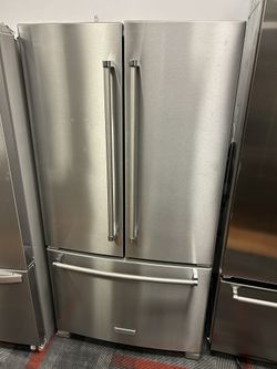 36” KitchenAid French Door Fridge | Counter-Depth | Stainless | Ice + Water Dispenser