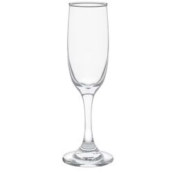 Tapered Glass Champagne Flutes, 6.25 oz. (4 Pack)
