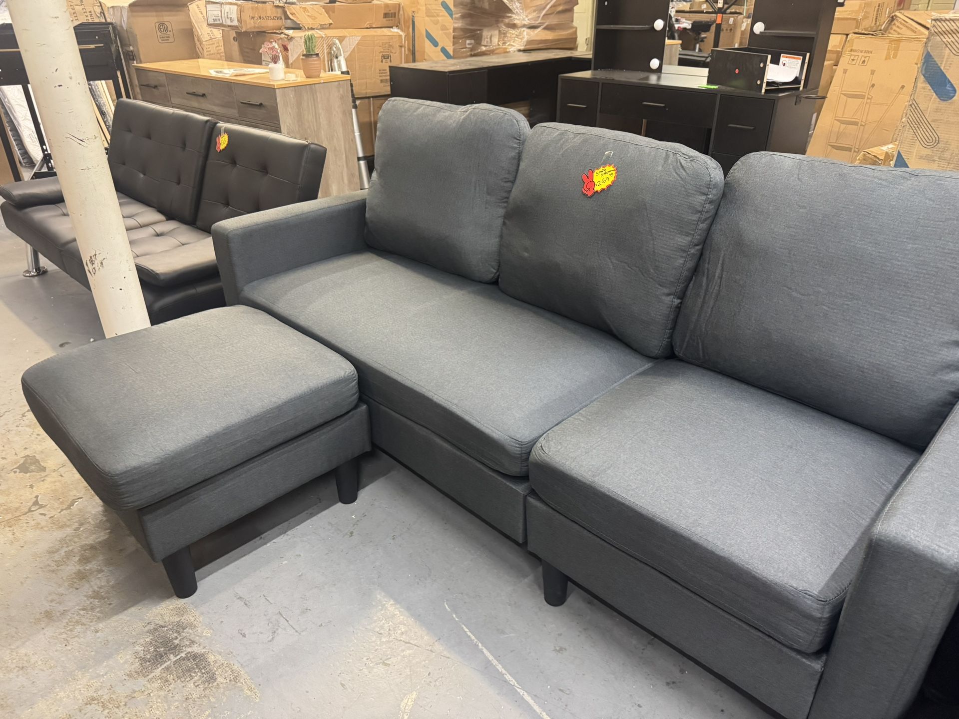 Small Sofa With Ottoman