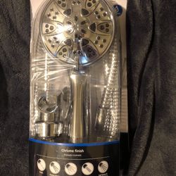 Mainstays 5-Spray Showerhead in Chrome Finish