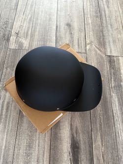 Matte Black Half Shell Motorcycle Helmet