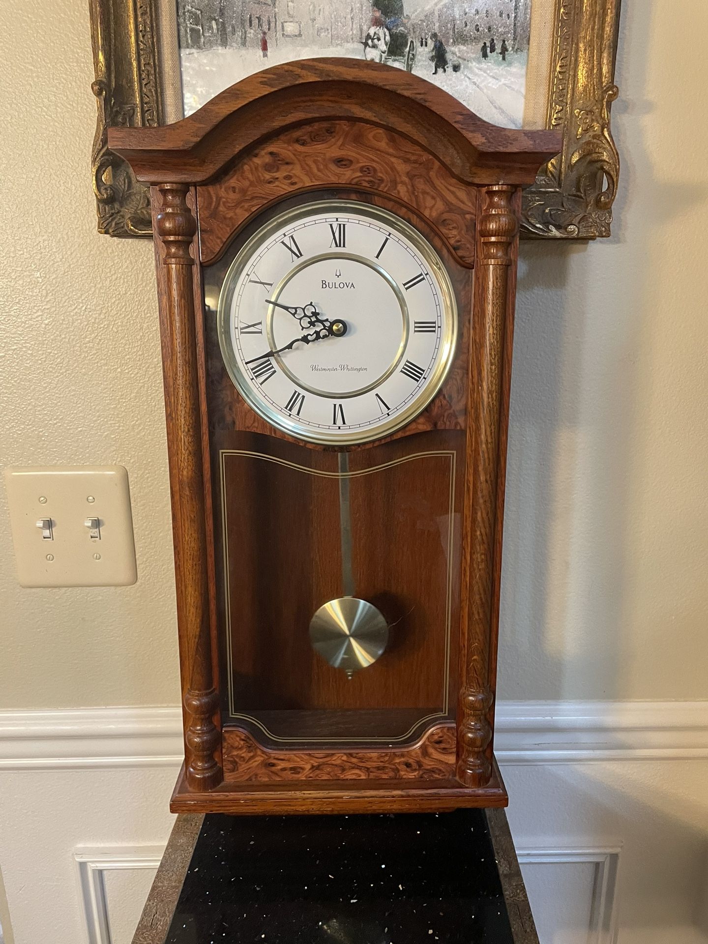 Bulova Clock Westminster Whittington Wall Clock