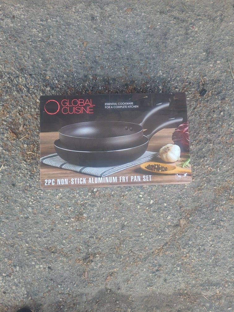 ALUMINUM FRY PAN SET 2 PC