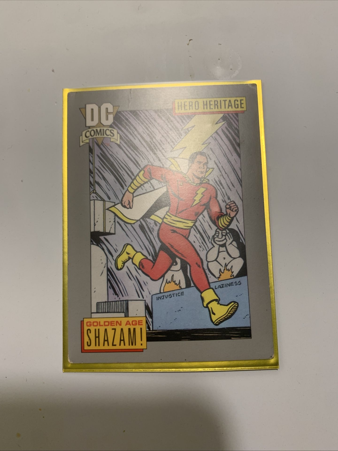 Golden Age Shazam Trading Card 1991