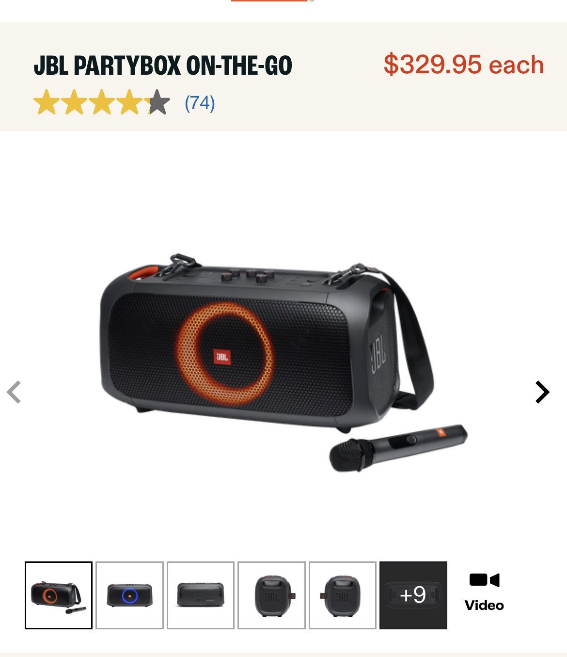 JBL PartyBox With Mic