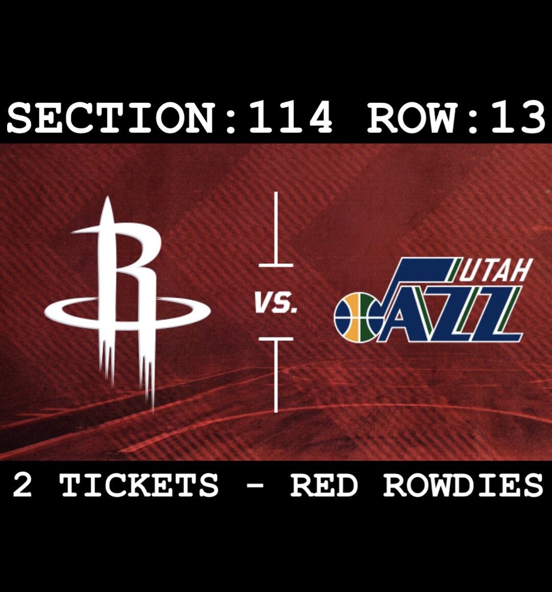 Houston Rockets vs Utah Jazz Tickets