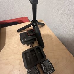 Insta360 Ace Pro Action Camera – w/ 2 Batteries + Charger + Tripod – Excellent Condition