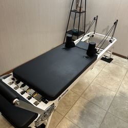 Pilates Reformer, PAETA Foldable Reformer Pilates Machine for Home Use, with Dual Resistance- Springs and Cords, Pilates Equipment for Home Workouts w