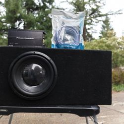 JL Audio 12 In Big Ported Box With Amp And Wiring Kit