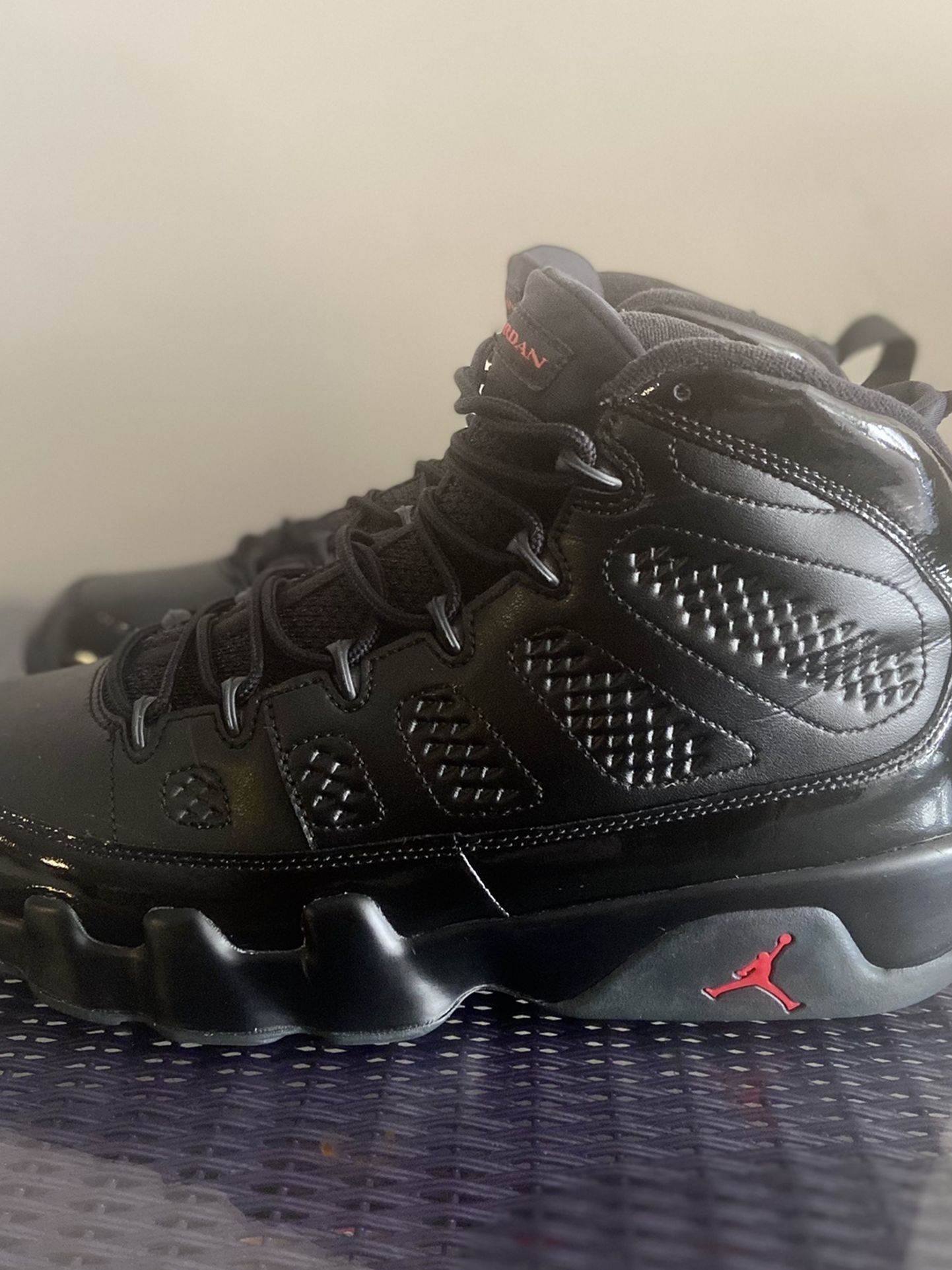 Jordan 9 Bred Black Patent