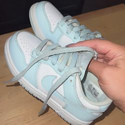 Glacier Blue And White Nike Dunk